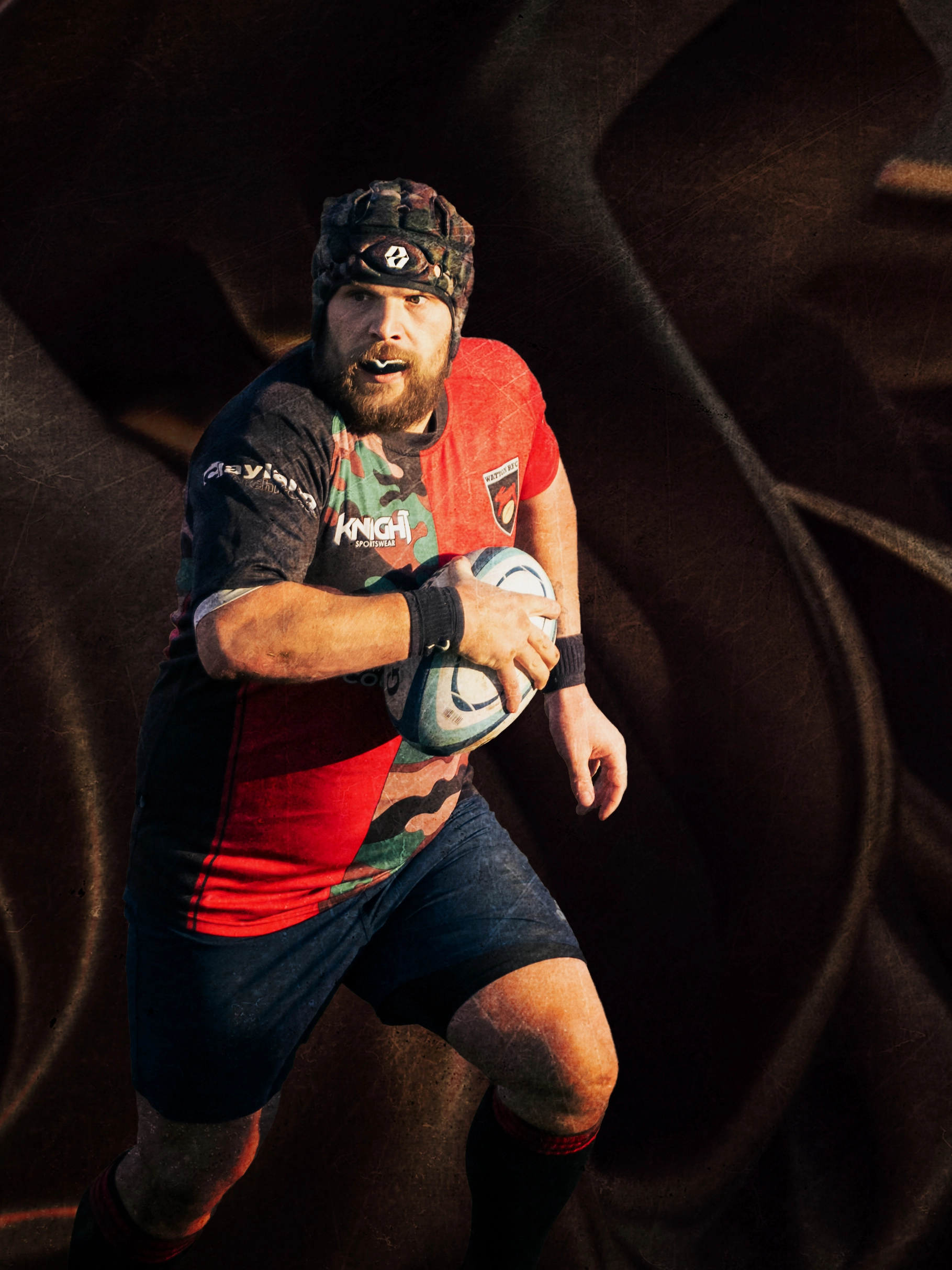 Fine Art Rugby Player
